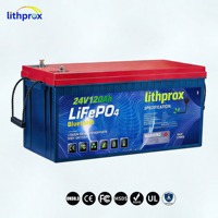 Batterie marine LiFePO4 à décharge profonde 24V 120AH Grade A Hors réseau 6000+ cycles Bluetooth Smart BMS Terminal M8 CE RoHS IP67 OEM ODM