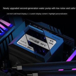 ProArtist GA5 Second Generation 360 Integrated Water Cooling Radiator ATX Form Full Tower Plastic Desktop <b>Computer</b> CPU <b>Fan</b> Stock - Product Image 4