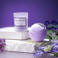 Coffret cadeau de luxe pour les fêtes avec mug isotherme, bombe de bain au sel de mer, bougie parfumée, savon, carte de vœux, coffret cadeau pour la Saint-Valentin