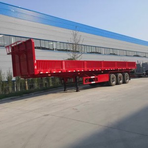 Remolque de Carga de Pared Lateral Abatible de 3 Ejes de Servicio Pesado, Fabricado en China - Product Image 4