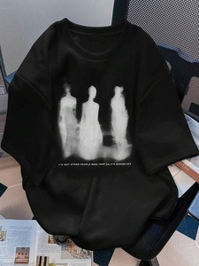T-shirts décontractés à manches courtes imprimés pour hommes, personnalisables depuis l'usine de vêtements.F10 - Product Image 2