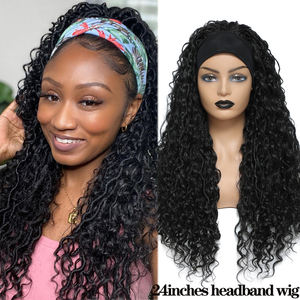Papillon Locs Lace Front Tressé Perruques Premium Cheveux Synthétiques Perruques Doux À La Main crochet En Détresse Déesse <span class=keywords><strong>Rivière</strong></span> Locs Cheveux Perruques - Product Image 5