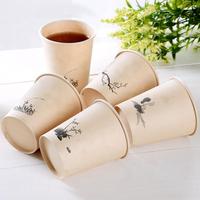 Tasse jetable écologique personnalisable en usine pour le thé, le café, le cola et l'eau chaude