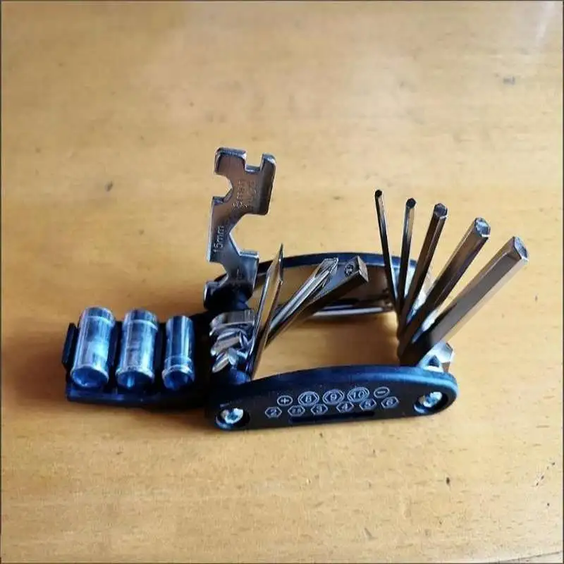 16 in 1 Multi Function Bicycle Repair Tools Mountain Road Bike Tool Kit Hex Wrench Screwdriver Tools