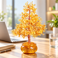 Arbre en cristal naturel multicolore, artisanal, moderne, unique et de qualité supérieure pour Noël