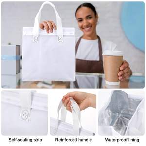 Bolsa de Entrega de Alimentos Personalizada, Desechable, de Papel de Aluminio con Aislamiento Térmico, para Entrega de Comida Caliente y Fría, Bebidas - Product Image 3