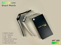 Jam Tangan Pintar Android M99 dengan Kartu SIM, Layar AMOLED 2,4 Inci, Memori 3+32GB, Baterai 2100mAh, Kamera, Panggilan Video, Monitor Detak Jantung, Olahraga, IP67