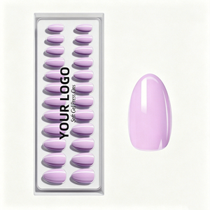 <span class=keywords><strong>Faux</strong></span> <span class=keywords><strong>ongles</strong></span> en <span class=keywords><strong>gel</strong></span> souple réutilisables à presser, <span class=keywords><strong>couleur</strong></span> lavande, forme amande courte, en Acrylonitrile Butadiène Styrène - Product Image 1