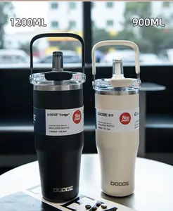 Termo <span class=keywords><strong>Xile</strong></span> Dodge de Acero Inoxidable 304, Gran Capacidad, con Asa, Moderno, para Coche, Camping, Deportes, Aislado para Bebidas Frías/Calientes, 6-12 - Product Image 1