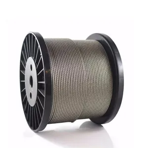 35W*K7 Compacted Non-Rotating Galvanized and Ungalvanized Forged Hoist Steel Cable Wire Rope