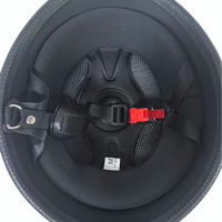 Casque de moto en plastique technique solide, demi-casque, dégradé ciel étoilé, rétro