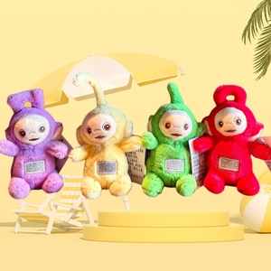 Porte-clés en peluche Teletubbies mignons et populaires de 10 cm (4 pouces) pour enfants, personnages de dessins animés, jouets pour machine à griffes - Product Image 5