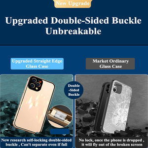 Funda magnética de Metal para teléfono móvil iPhone, funda protectora de vidrio templado de doble cara para iPhone 12 13 Pro <span class=keywords><strong>Max</strong></span> 360 - Product Image 2