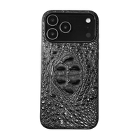 Nouvel Arrivage Étui en Cuir Véritable DICHLE de Qualité Luxe pour iPhone 18 17 Pro/Max avec Fonctionnalités Magnétiques Antichoc et Protection Caméra