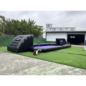 Campo de Fútbol Inflable Comercial con Tobogán de Agua y Jabón para Alquilar - Product Image 4
