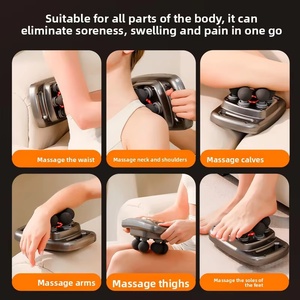 Pistolet de massage fascia sans fil rechargeable portable avec contrôle de vitesse pour la relaxation musculaire de tout le corps, maison et bureau - Product Image 3