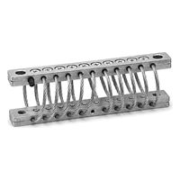 Isolateur de câble métallique réglable à haute charge Hoan JGX-0160D-2.7A - Matériaux en aluminium/acier inoxydable