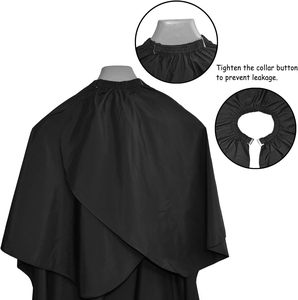 Cape de Coiffure Imperméable Noire en Polyester pour Salon – Offre Spéciale - Product Image 4