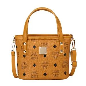 2022 Новая женская мини-сумка-ведро с принтом в стиле ретро с нулевым кошельком, Детская сумочка, женская сумка, оптовая продажа