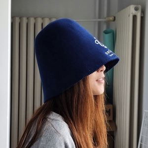 Sombrero de sauna de lana merino de alta calidad con logotipo bordado Sombrero de sauna de color personalizado - Product Image 5