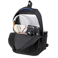 Sac à dos d'ordinateur portable personnalisé avec logo, pour étudiants, école, imperméable, grande capacité, loisirs, voyage d'affaires, USB, léger, unisexe