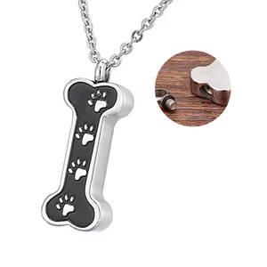 Kişiselleştirilmiş paslanmaz çelik köpek kemik anıt kolye kolye çerçeve ayarı kakma kremasyon takı <span class=keywords><strong>Ashes</strong></span> için hayvanın külleri - Product Image 3