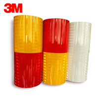 Feuille réfléchissante prismatique haute intensité 50mmX45.72M pour séries 3930 3931 3932 3935 3937, avec masquage en caoutchouc PE imperméable