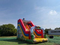 Toboggan gonflable d'aventure pour enfants en PVC, thème Mario Bros, personnalisable pour fêtes en extérieur