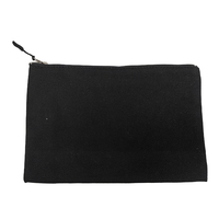 Pochette zippée en toile de coton écologique personnalisable pour loisirs créatifs, trousse de maquillage portable pour mariée et demoiselle d'honneur