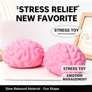 Novedoso Juguete Antiestrés con Forma de Cerebro, Bola Blanda de TPR Rellena de Harina de Ascenso Lento, Juguete Sensorial para Aliviar el Estrés y la Ansiedad, Venta al por Mayor - Product Image 3