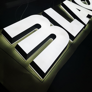 Lettres miniatures rétroéclairées MACCAN, vente chaude, enseigne LED extérieure, matériau acrylique pour l'affichage d'enseignes <span class=keywords><strong>de</strong></span> magasin et la publicité automobile - Product Image 1