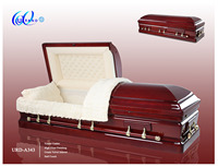 Ataúdes de Madera MDF para Funerales al por Mayor, Ataúdes Americanos de Madera para Funerales