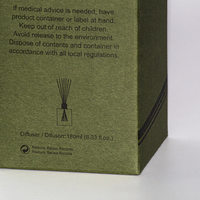 Mescente luxe givré unique bouteille en verre bâtons de rotin roseau diffuseur coffret cadeau