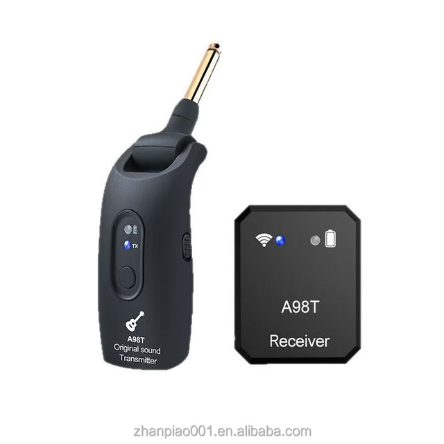 A98T 2.4GHz Rechargeable Wireless In-Ear Receiver Back Monitor Transmission System for Guitar Bass Musical Instruments Accessory