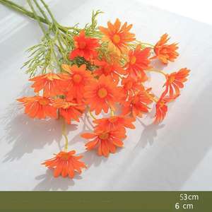 Fleurs artificielles de la jungle, hyper réalistes, décoratives, couronnes, bouquet blanc, fleurs artificielles pour cimetières, tulipes - Product Image 5