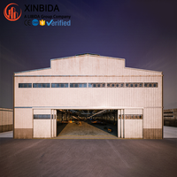 Bâtiment d'usine à grande portée, entrepôt préfabriqué en acier Q355B à connexion par boulons pour l'industrie
