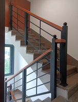 Balustrade en verre moderne sur mesure en acier inoxydable, anti-corrosion, anti-rouille, résistante à l'eau, garantie 3 ans, pour escalier au sol
