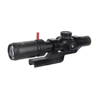 Lunette multifonctionnelle Luger 1.2-6x24IR avec réticule éclairé rouge et vert pour les activités de plein air