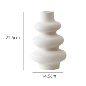 Vaso a Spirale in <span class=keywords><strong>Plastica</strong></span> Stile Nordico, Piccolo Portafiori Semplice, Bottiglia Decorativa per <span class=keywords><strong>Fiori</strong></span>, Ornamenti Moderni per Soggiorno e Casa - Product Image 5