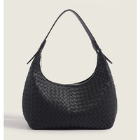 Sac à bandoulière pour femme 2026, nouveau modèle polyvalent en PU tressé avec fermeture éclair, style urbain et simple, tendance
