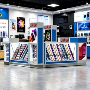 Kiosque de Téléphonie Mobile Personnalisé Bestseller avec Éclairage LED, Design Écologique et Durable pour <span class=keywords><strong>Magasin</strong></span> d'Électronique, <span class=keywords><strong>Rachat</strong></span> de Smartphones - Product Image 1
