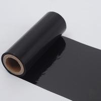 Cinta de Transferencia Térmica de Resina de Cera Negra de Alta Calidad, 110 mm x 300 m, Tinta de Impresión de Códigos de Barras, Cinta de Transferencia Térmica