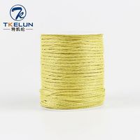 3mm ignifugé en fibre para aramide Résistance à la chaleur Couleur jaune Corde tressée et torsadée pour cordons de sécurité incendie Longes