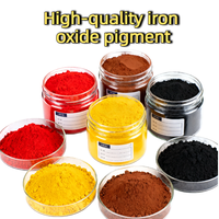Bubuk Pigmen Anorganik Oksida Besi Fe2O3 (Merah/Kuning/Hitam/Coklat/Hijau) Kemurnian 100% Kelas Industri untuk Pelapisan Beton