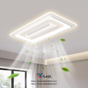 2024 nueva luz de ventilador sin aspas dormitorio sala de estar luz de techo espectro completo dormitorio comedor ventilador de techo Luz de ventilador silencioso - Product Image 3