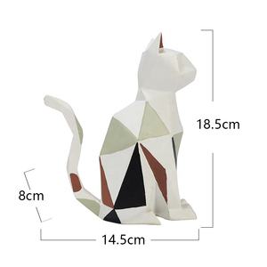 Figura Geométrica <span class=keywords><strong>3D</strong></span> de Gato, Linda y Duradera, Decoración para el Hogar, Ideal para Regalo - Product Image 3