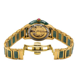 Reloj de Pareja Mecánico Automático de Acero Inoxidable Jade de Lujo de Marca Original en Oferta - Product Image 4