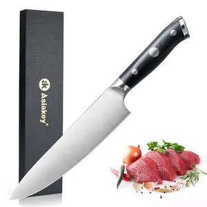 Fornitore professionale Stock forgiato a mano lama vuota coltello da cuoco forte taglio di carne coltelli da cucina in acciaio inossidabile giapponese