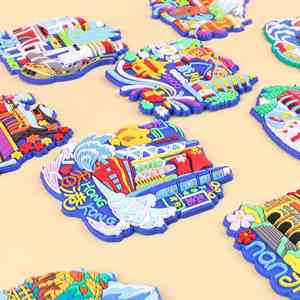 Customized Personalized Traditional Medium Shape Cute Soft Rubber <b>Fridge</b> <b>Magnet</b> Souvenir 3D - Product Image 2