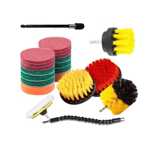 Jeu de brosses électriques pour voiture, 22 pièces, large application, puissant pour tournevis, mousse, polissage, nettoyage de la saleté et de la poussière - Product Image 5